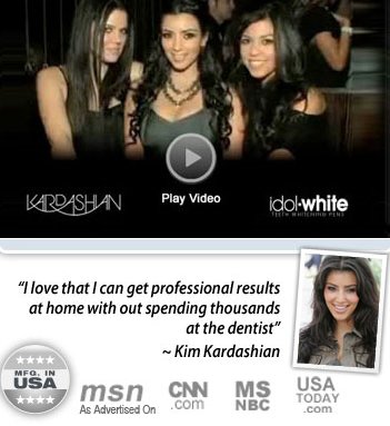 Teeth Whitening Idol White Kim Kardashian