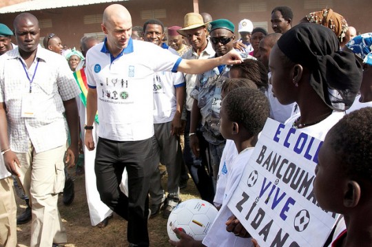 Zinedine Zidane visit to Mali, October 2011 Zidane’s trip included visits to women’s and youth empowerment projects.