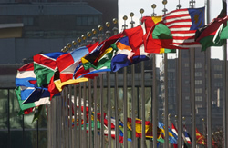 UN Headquarters in New York where 192 countries meet to achieve consensus on solving global problems. 