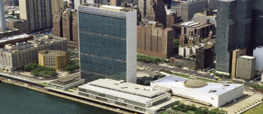United Nations Headquarters: East River view