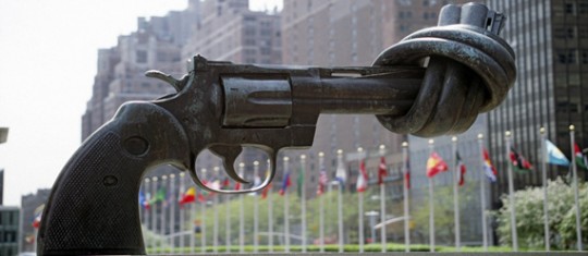 UN Headquarters: "Non-Violence", gift from the Government of Luxembourg