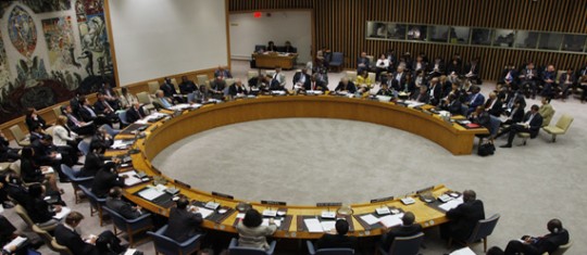 UN Headquarters: Security Council in session